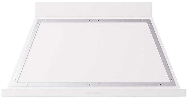 Ilve® Nostalgie II Noblesse 48" White Wall Mounted Range Hood with Chrome Trim-0