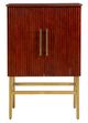 Furniture Classics Ricky Brown/Gold Bar Cabinet-1