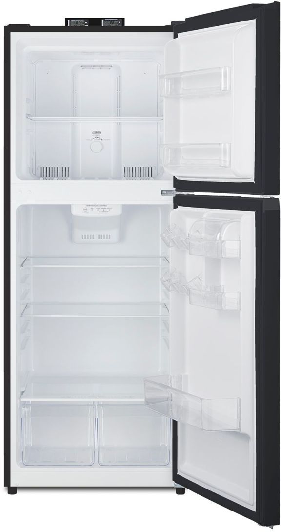 Summit® 24" 10.1 Cu. Ft. Black Counter Depth Top Freezer Refrigerator-3