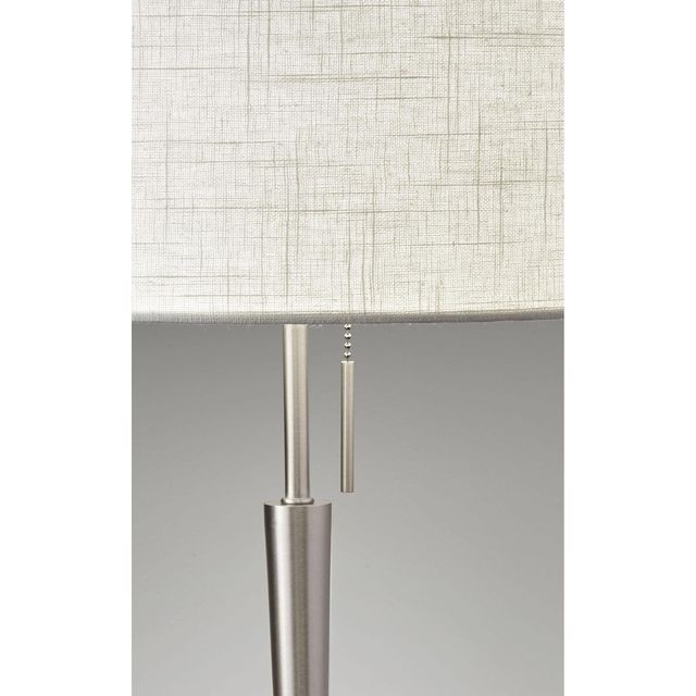 Adesso® Hayworth Brushed Steel Floor Lamp-1
