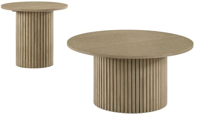 Coaster® Hamlyn 2-Piece Natural Oak Occasional Table Set-0