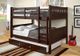 Donco Kids Mission Dark Cappuccino Full/Full Bunk Bed with Trundle Bed-0