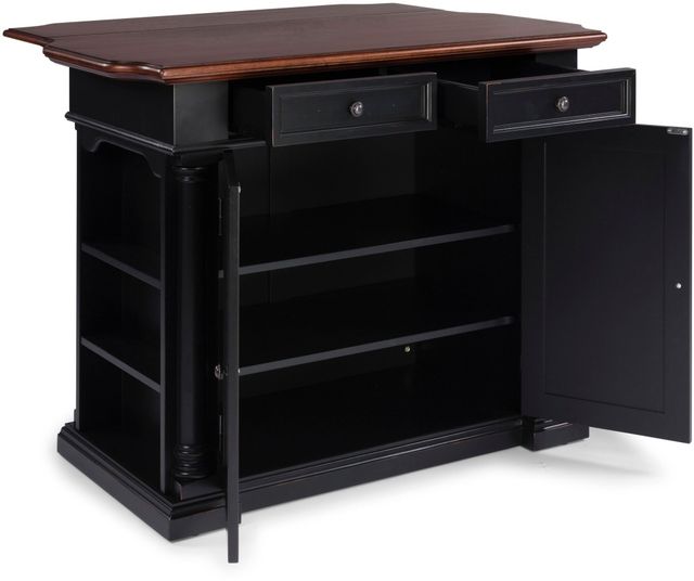 homestyles® Beacon Hill Black/Aged Cherry Kitchen Island-4