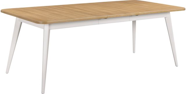 aspenhome® Astoria Brown Extendable Rectangular Dining Table with Pearl Base-3