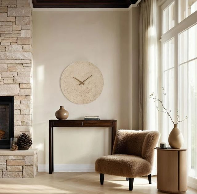Renwil® Fusion Natural Wall Clock-1