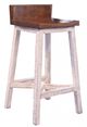 International Furniture Direct Pueblo White Bar Stool-0