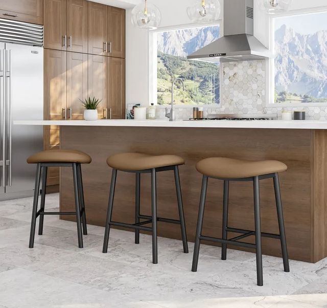 Amisco Customizable Willo Upholstered Bar Stool-1
