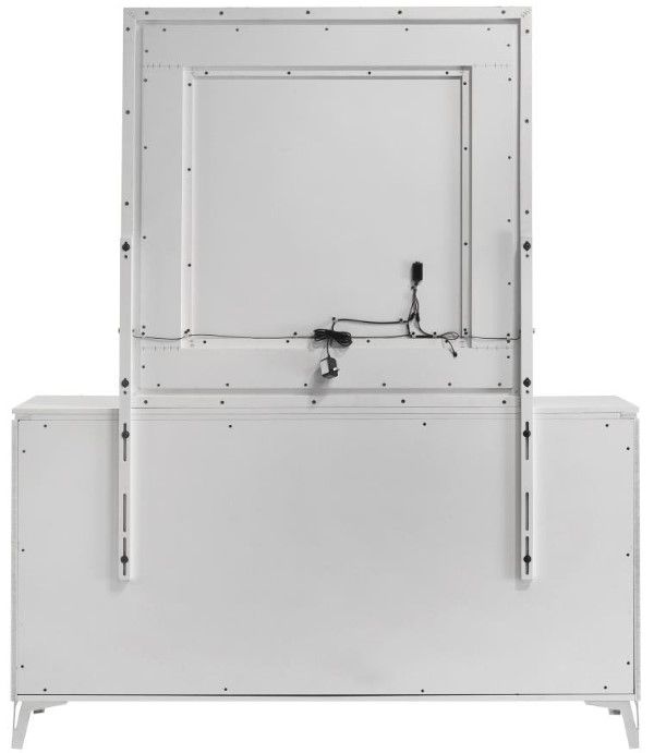 Coaster® Cassia White High Gloss Dresser and Mirror-4