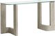 Magnussen Home® Bartlett Glass Top Rectangular Sofa Table with Smokey Pine Base-0