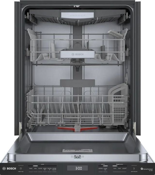 Bosch® 800 Series 24" Black Top Control Built In Dishwasher-2