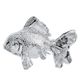 A & B Home Glossy Chrome Fish Figurine -0