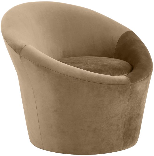 Meridian Furniture Tristan Beige Velvet Upholstered Accent Chair-0