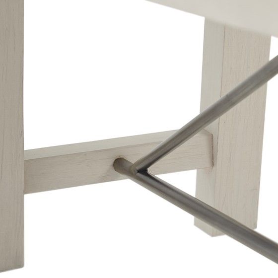 Olliix by INK+IVY Sonoma Reclaimed White Dining Bench-2