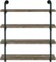 Coaster® Elmcrest Black/Grey Driftwood 40" Wall Shelf-4