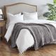 Olliix by Madison Park Chunky Double Knit 1 Dark Grey Handmade Chunky Double Knit Throw-2