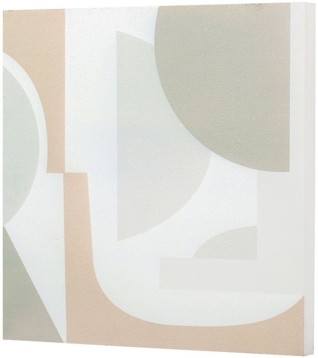 Moe's Home Collection Affinity II Beige/Gray Print-1