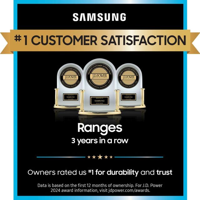 Samsung 30" Fingerprint Resistant Stainless Steel Smart Freestanding Electric Range-1