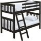Crate Designs™ Furniture Espresso Twin XL/Twin XL Tall Mission Bunk Bed-0