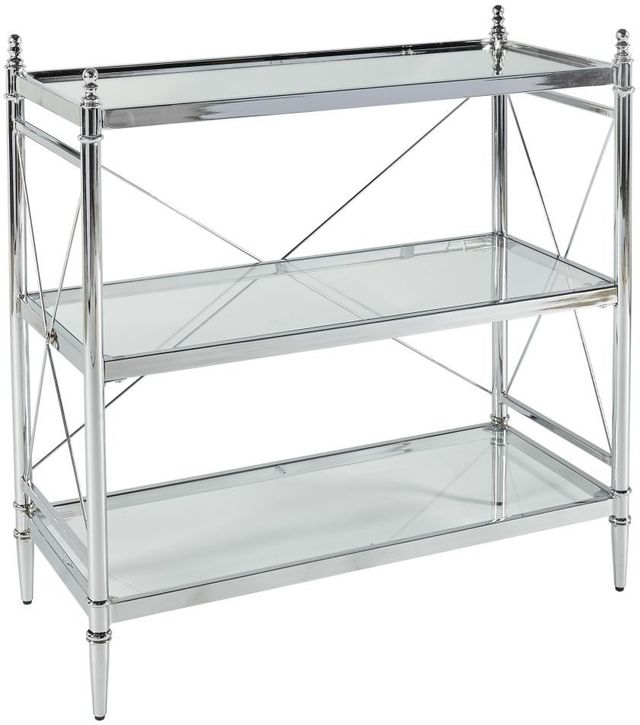 Linon Empire Chrome 3-Tiered Shelf-0