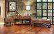International Furniture Direct Urban Gold End Table and Brown Base-1
