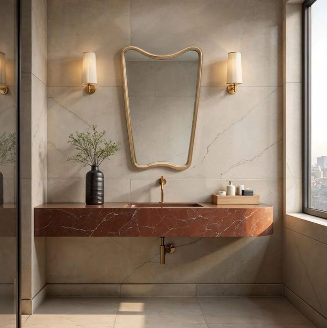 Renwil® Echoa Gold-Bronze Accent Mirror-1