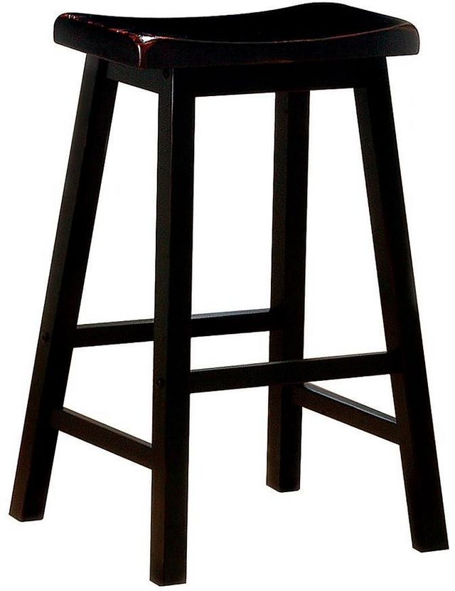 Coaster® Durant 2-Piece Black Wooden Bar Stools-3