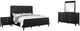 Coaster® Brookmead 4-Piece Black Eastern King Panel Bedroom Set-0