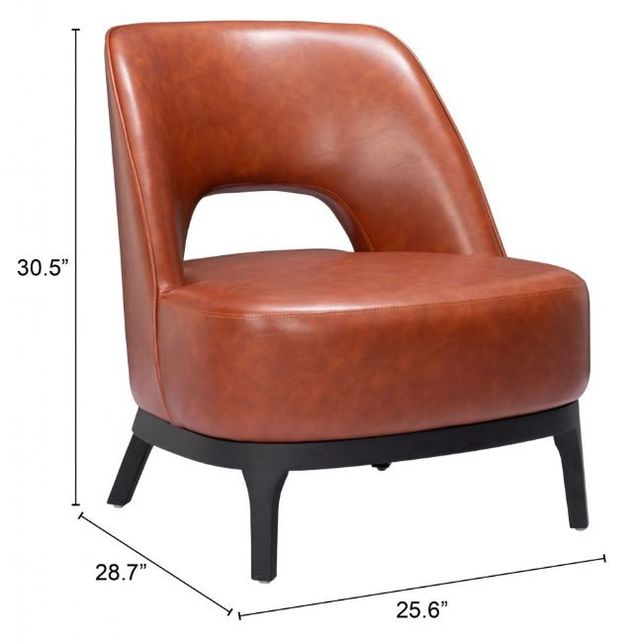 Zuo® Modern Mistley Brown Accent Chair-1