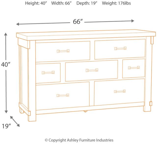 Signature Design by Ashley® Brashland White Dresser-3