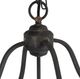 A & B Home Malin Satin Black Entry 4-Light Chandelier-2