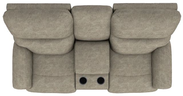 La-Z-Boy® Trouper Sable Power Reclining Loveseat with Console and Headrest-4