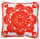 A & B Home Garnet Red/White Throw Pillow-0