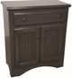 American Heartland Manufacturing Poplar Microwave Base with Wood Top -0