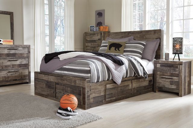 Benchcraft® Derekson Multi Gray Twin/Full Under Bed Storage-2