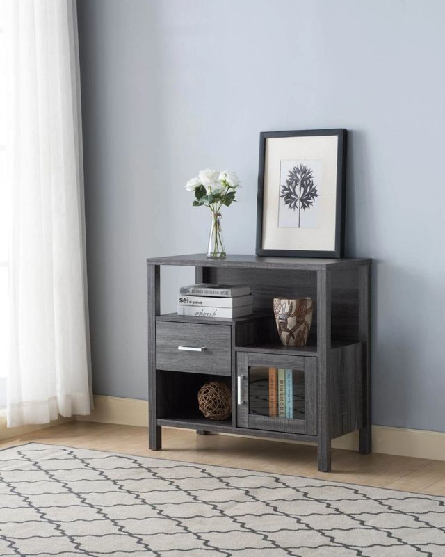 Brassex Inc. Grey Storage Cabinet-1