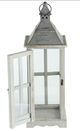 A & B Home 3-Piece Gray/White Window Scape Lantern Set-2