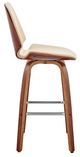 Armen Living Arabela Cream 26" Swivel Bar Stool-2