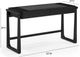 TOV Furniture Alfalfa Black 2-Drawer Desk-2