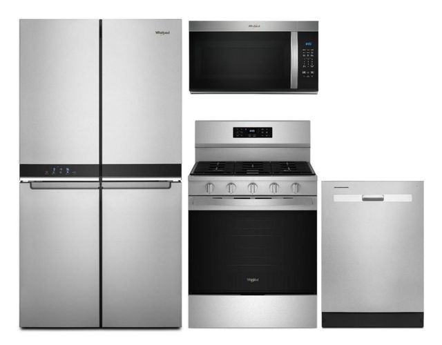 Whirlpool® 4 Piece Kitchen Package-Stainless Steel-0