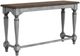 Flexsteel® Plymouth Distressed Graywash Sofa Table with Medium Brown Top-0