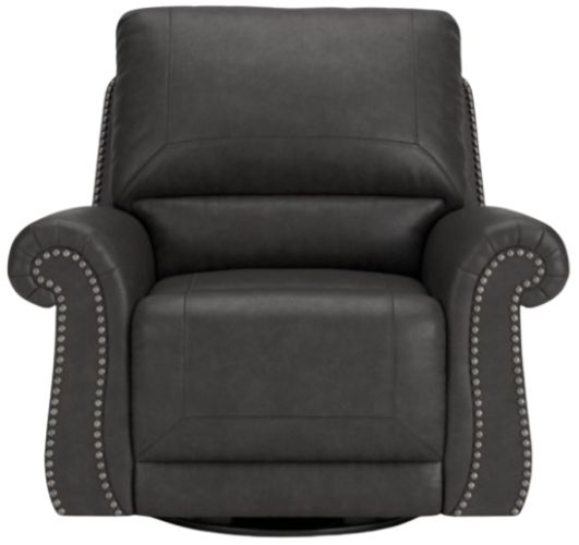 Signature Design by Ashley® Shadsburne Granite Manual Swivel Glider Recliner-1