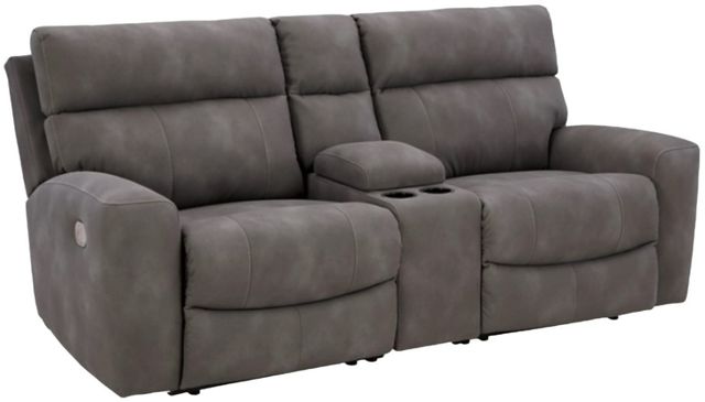 Signature Design by Ashley® Next-Gen DuraPella 3-Piece Slate Power Reclining Sectional Loveseat and Console-0
