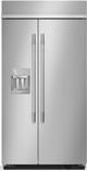 KitchenAid® 42" 25.1 Cu. Ft. PrintShield™ Stainless Steel Built In Side-by-Side Refrigerator with Exterior Water and Ice Dispenser-0