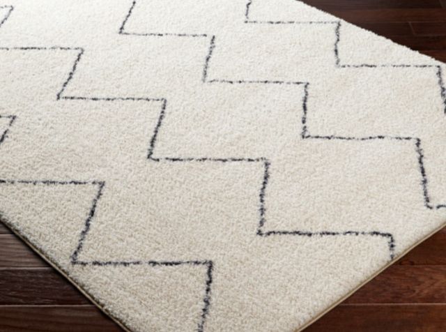 Surya Lykke White 4'x6' Area Rug-3