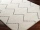 Surya Lykke White 4'x6' Area Rug-3