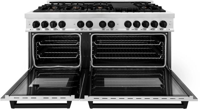 ZLINE Autograph Edition 60" Stainless Steel Pro-Style Dual Fuel Natural Gas Range-1