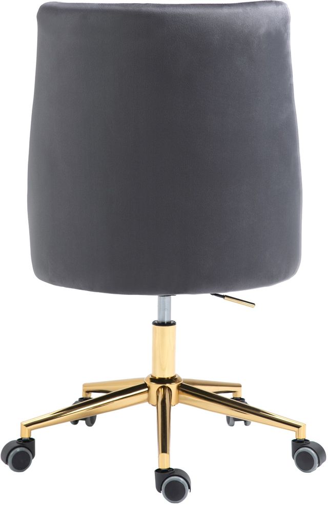Meridian Furniture Karina Grey Velvet Office Chair-1