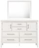 New Classic® Home Furnishings Andover 5-Piece White Queen Panel Bedroom Set with Chest and Nightstand-3