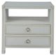 Universal Explore Home™ New Modern Riven Light Gray Nightstand-2