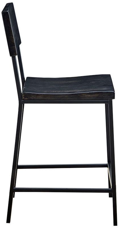 Olliix by INK+IVY Black Tacoma 24" Counter Stool-3